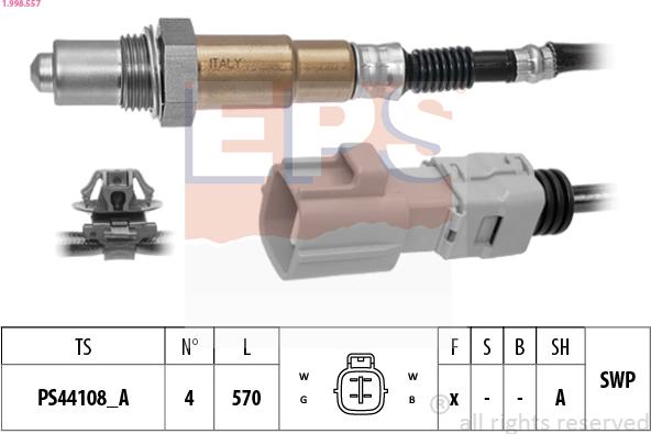 EPS 1.998.557 - Lambda zonde ps1.lv