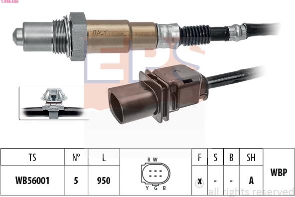 EPS 1.998.506 - Lambda zonde ps1.lv