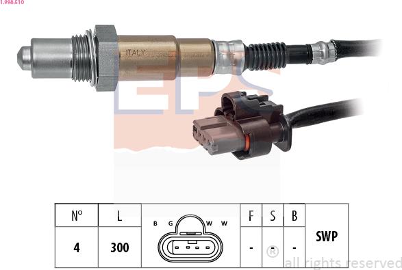 EPS 1.998.510 - Lambda zonde ps1.lv