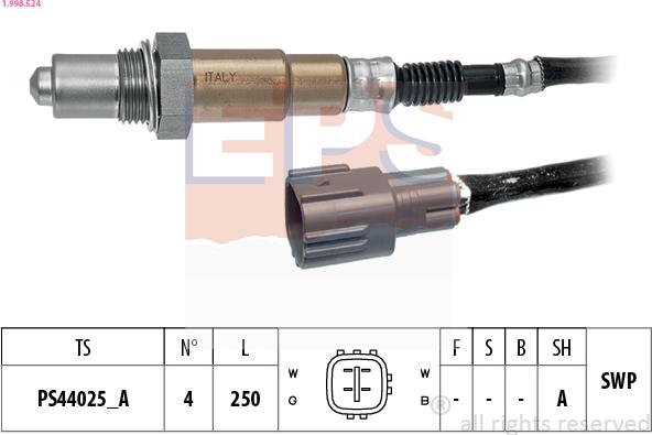 EPS 1.998.524 - Lambda zonde ps1.lv