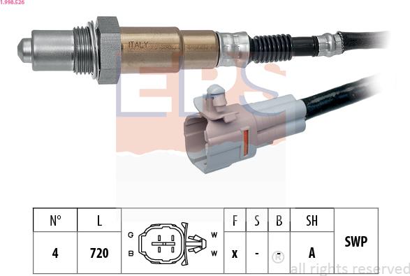 EPS 1.998.526 - Lambda zonde ps1.lv