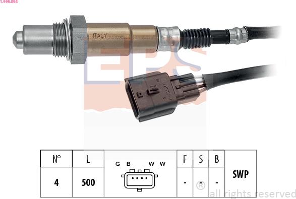 EPS 1.998.094 - Lambda zonde ps1.lv