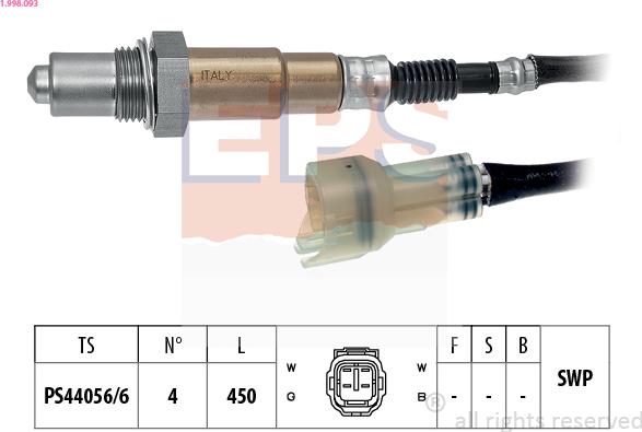 EPS 1.998.093 - Lambda zonde ps1.lv