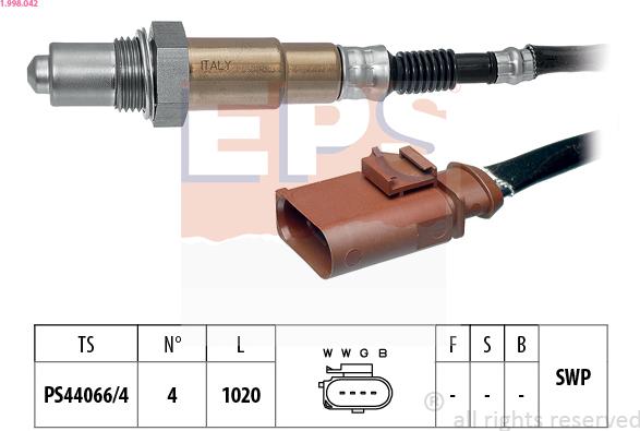 EPS 1.998.042 - Lambda zonde ps1.lv