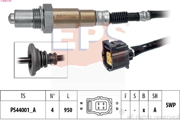 EPS 1.998.110 - Lambda zonde ps1.lv