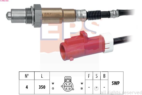 EPS 1.998.183 - Lambda zonde ps1.lv