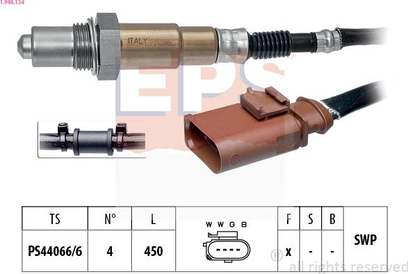 EPS 1.998.134 - Lambda zonde ps1.lv