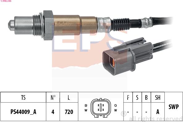 EPS 1.998.345 - Lambda zonde ps1.lv