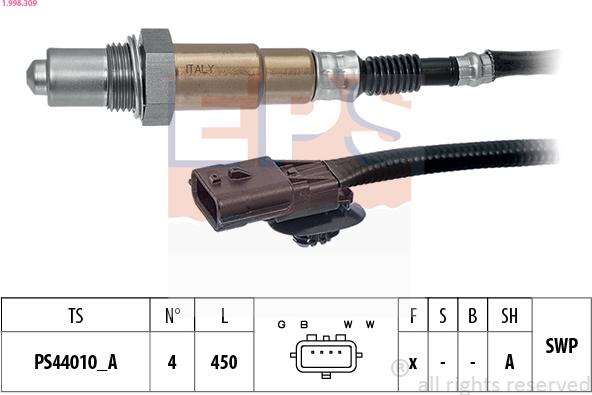 EPS 1.998.309 - Lambda zonde ps1.lv