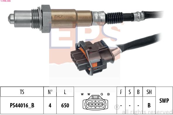 EPS 1.998.385 - Lambda zonde ps1.lv