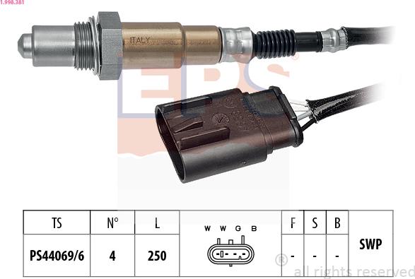 EPS 1.998.381 - Lambda zonde ps1.lv