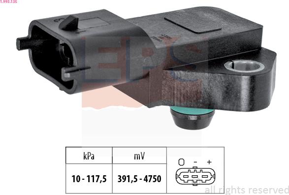 EPS 1.993.135 - Gaisa spiediena devējs, Augstuma regulēšana ps1.lv