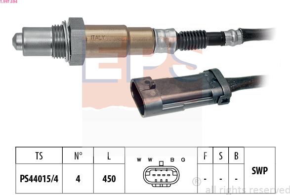 EPS 1.997.594 - Lambda zonde ps1.lv