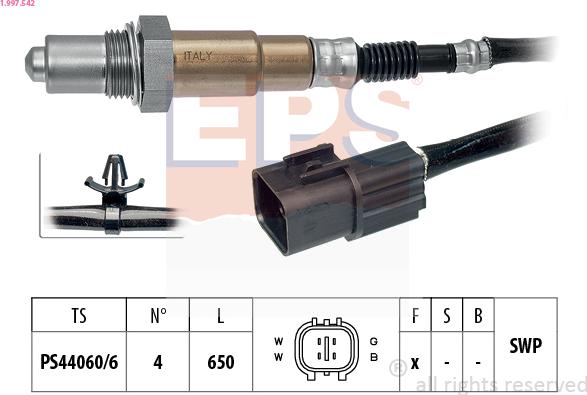 EPS 1.997.542 - Lambda zonde ps1.lv