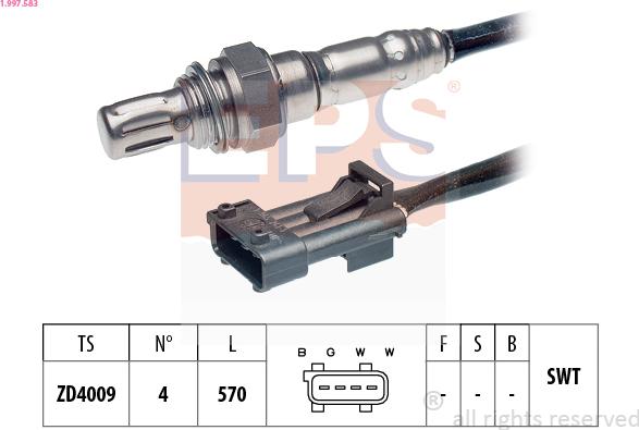 EPS 1.997.583 - Lambda zonde ps1.lv