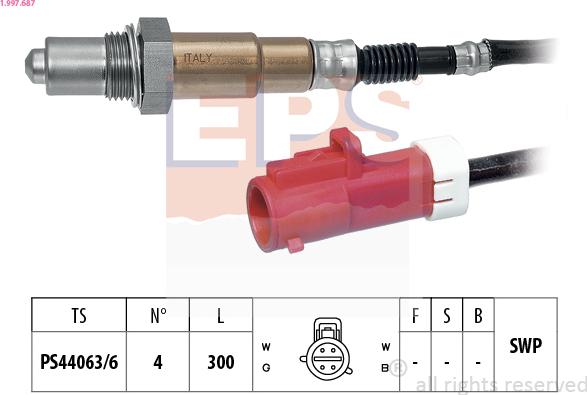 EPS 1.997.687 - Lambda zonde ps1.lv