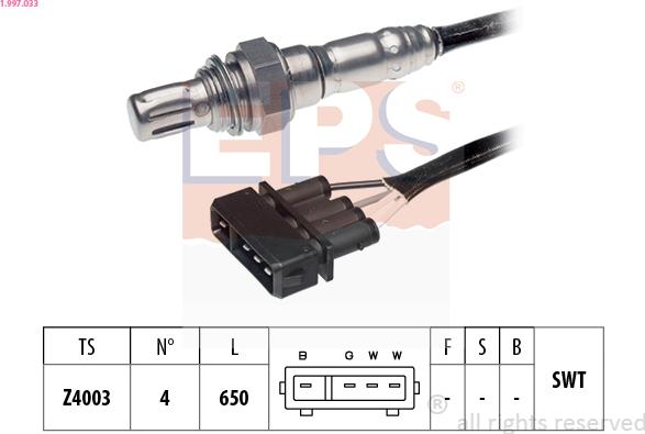 EPS 1.997.033 - Lambda zonde ps1.lv