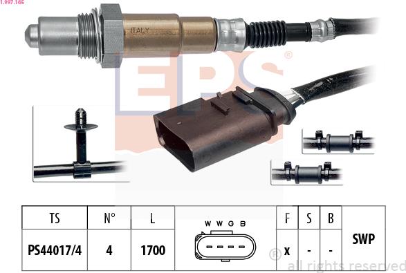 EPS 1.997.165 - Lambda zonde ps1.lv