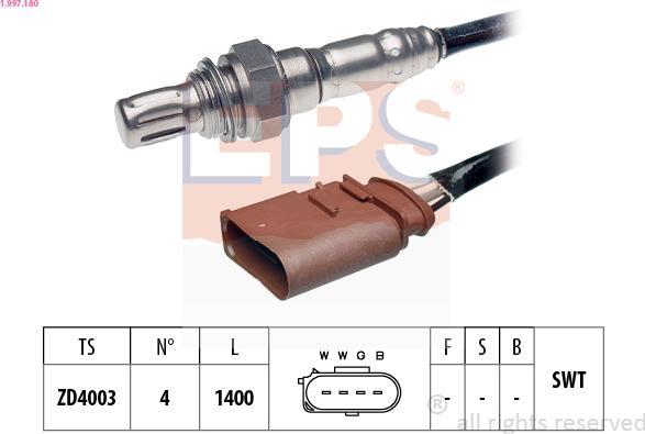 EPS 1.997.180 - Lambda zonde ps1.lv