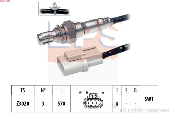 EPS 1.997.398 - Lambda zonde ps1.lv