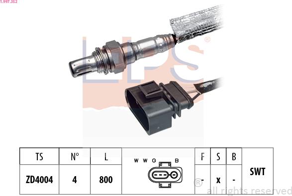 EPS 1.997.352 - Lambda zonde ps1.lv