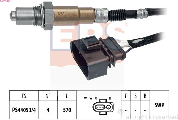 EPS 1.997.301 - Lambda zonde ps1.lv