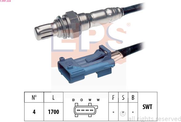 EPS 1.997.224 - Lambda zonde ps1.lv