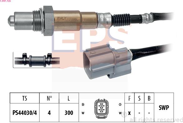 EPS 1.997.725 - Lambda zonde ps1.lv