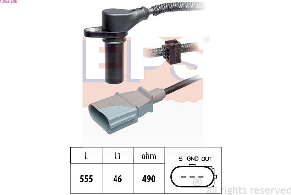 EPS 1.953.505 - Impulsu devējs, Kloķvārpsta ps1.lv