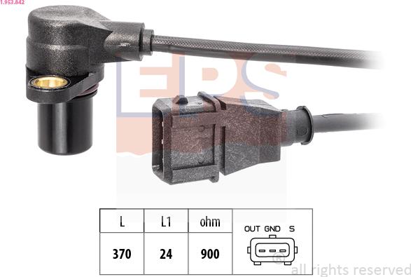 EPS 1.953.842 - Impulsu devējs, Kloķvārpsta ps1.lv