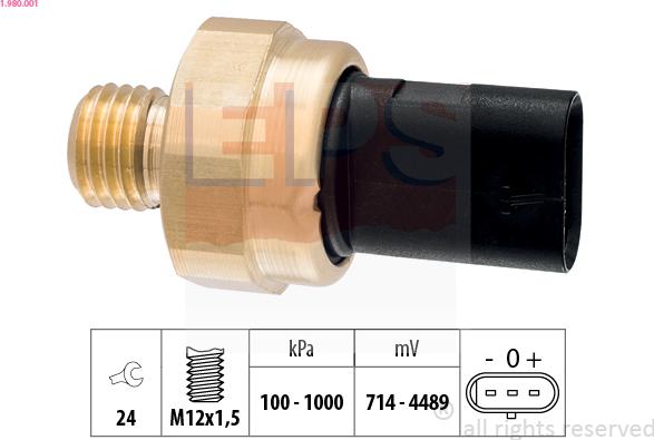 EPS 1.980.001 - Devējs, Eļļas spiediens ps1.lv