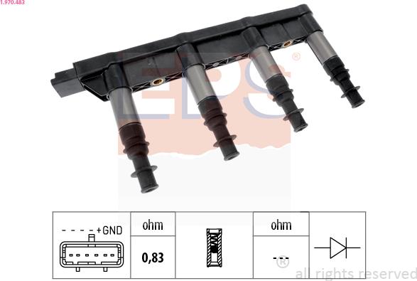 EPS 1.970.483 - Aizdedzes spole ps1.lv