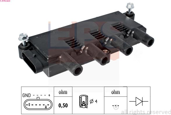 EPS 1.970.423 - Aizdedzes spole ps1.lv