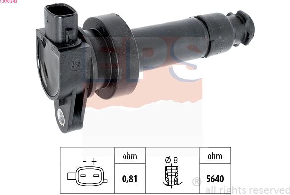 EPS 1.970.543 - Aizdedzes spole ps1.lv