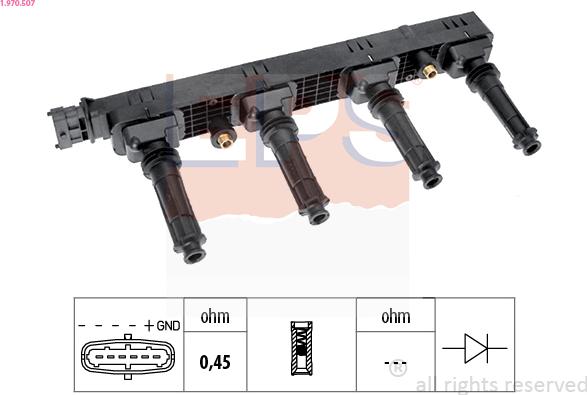 EPS 1.970.507 - Aizdedzes spole ps1.lv