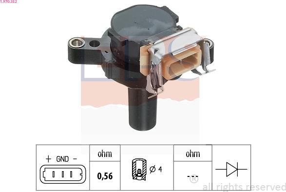 EPS 1.970.352 - Aizdedzes spole ps1.lv