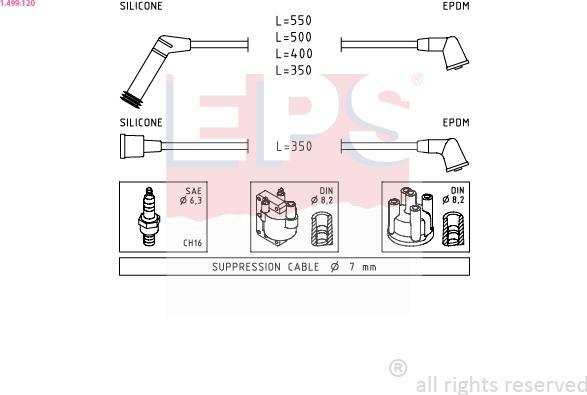 EPS 1.499.120 - Augstsprieguma vadu komplekts ps1.lv