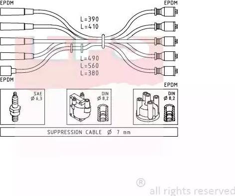 EPS 1.500.429 - Augstsprieguma vadu komplekts ps1.lv