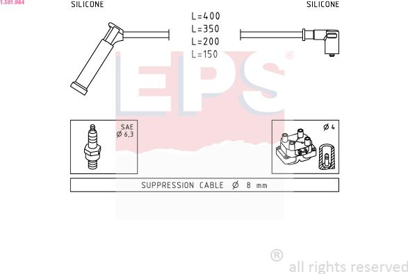 EPS 1.501.984 - Augstsprieguma vadu komplekts ps1.lv