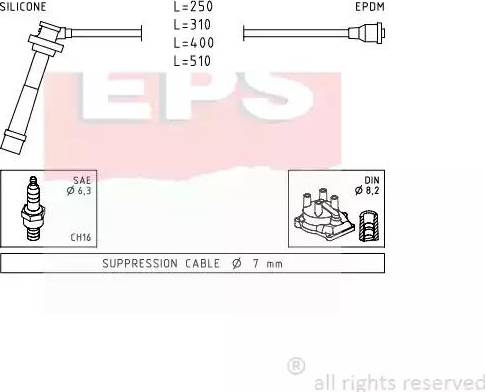 EPS 1.501.434 - Augstsprieguma vadu komplekts ps1.lv