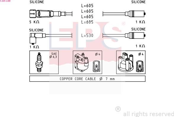 EPS 1.501.549 - Augstsprieguma vadu komplekts ps1.lv