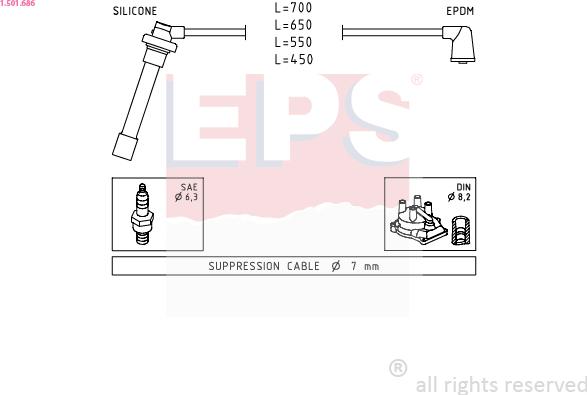 EPS 1.501.686 - Augstsprieguma vadu komplekts ps1.lv