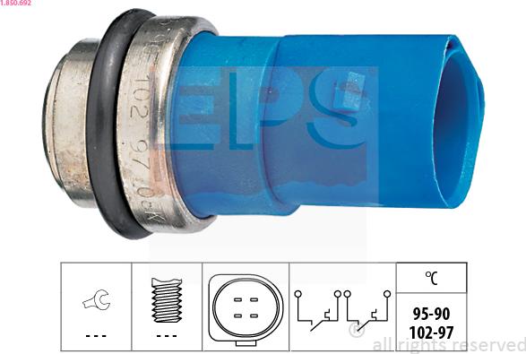 EPS 1.850.692 - Termoslēdzis, Radiatora ventilators ps1.lv