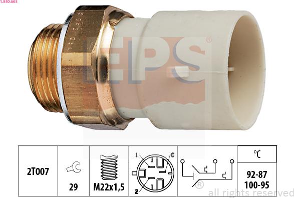 EPS 1.850.663 - Termoslēdzis, Radiatora ventilators ps1.lv