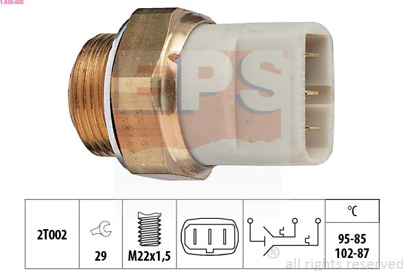 EPS 1.850.605 - Termoslēdzis, Radiatora ventilators ps1.lv