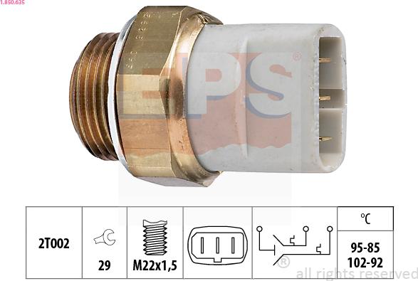 EPS 1.850.635 - Termoslēdzis, Radiatora ventilators ps1.lv