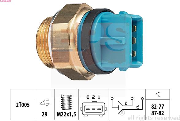 EPS 1.850.630 - Termoslēdzis, Radiatora ventilators ps1.lv