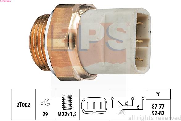 EPS 1.850.626 - Termoslēdzis, Radiatora ventilators ps1.lv