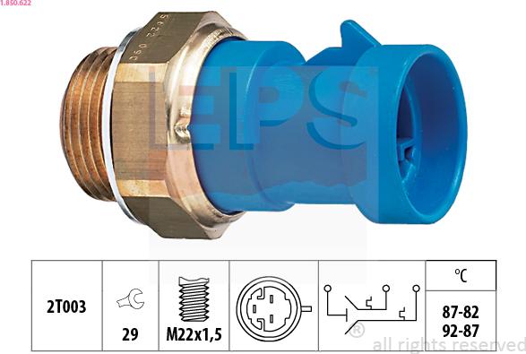 EPS 1.850.622 - Termoslēdzis, Radiatora ventilators ps1.lv