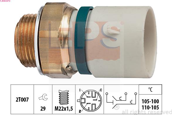 EPS 1.850.673 - Termoslēdzis, Radiatora ventilators ps1.lv